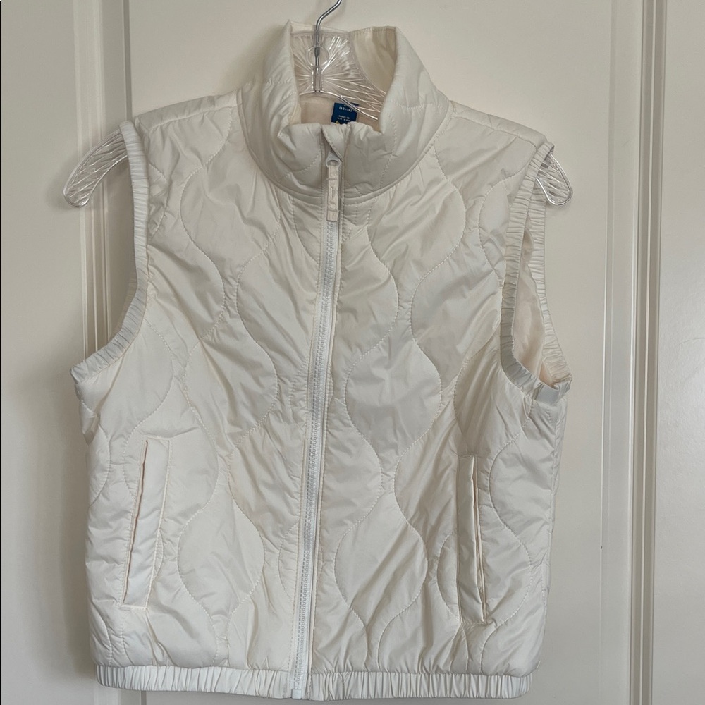 White Quilted Vest